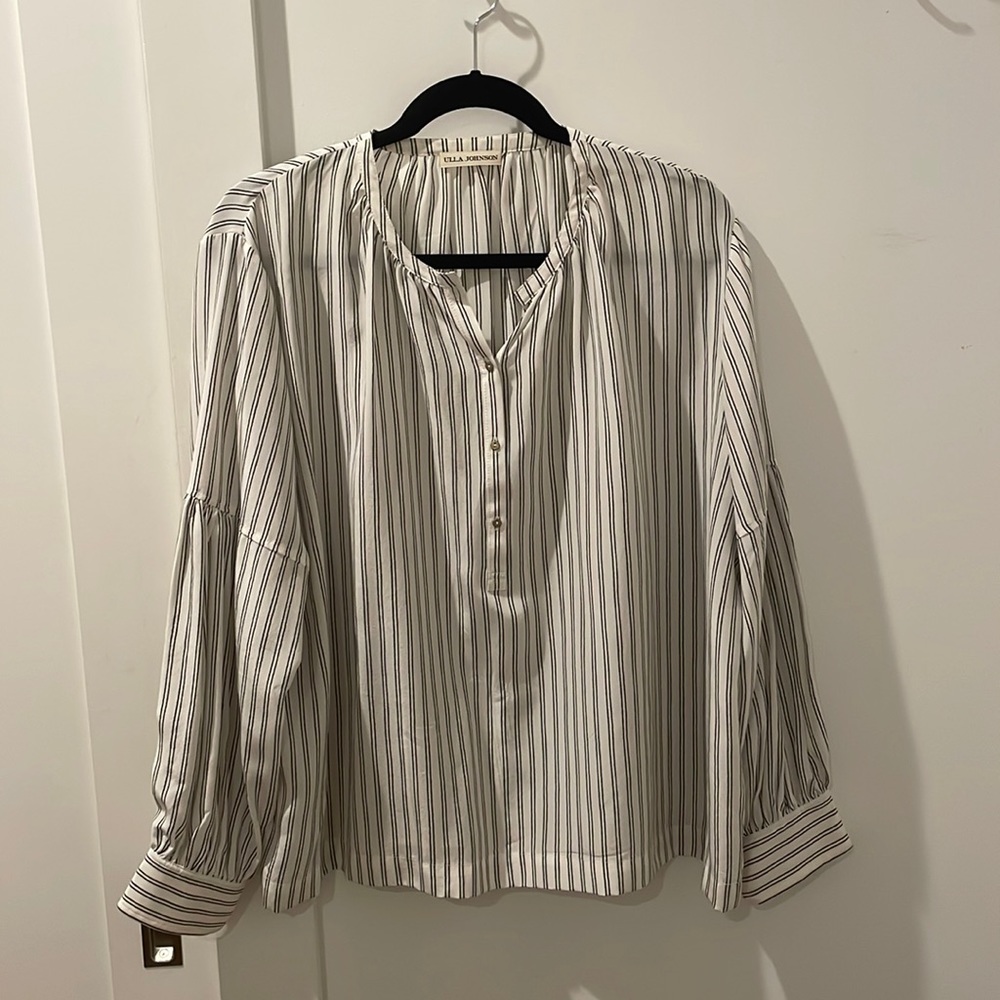 Striped 100% silk Ulla Johnson Blouse